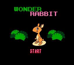 Wonder Rabbit Title Screen